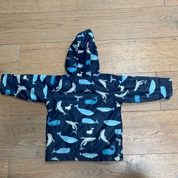 Hatley Whale Raincoat Kids Size 1 - Picture 2 of 9